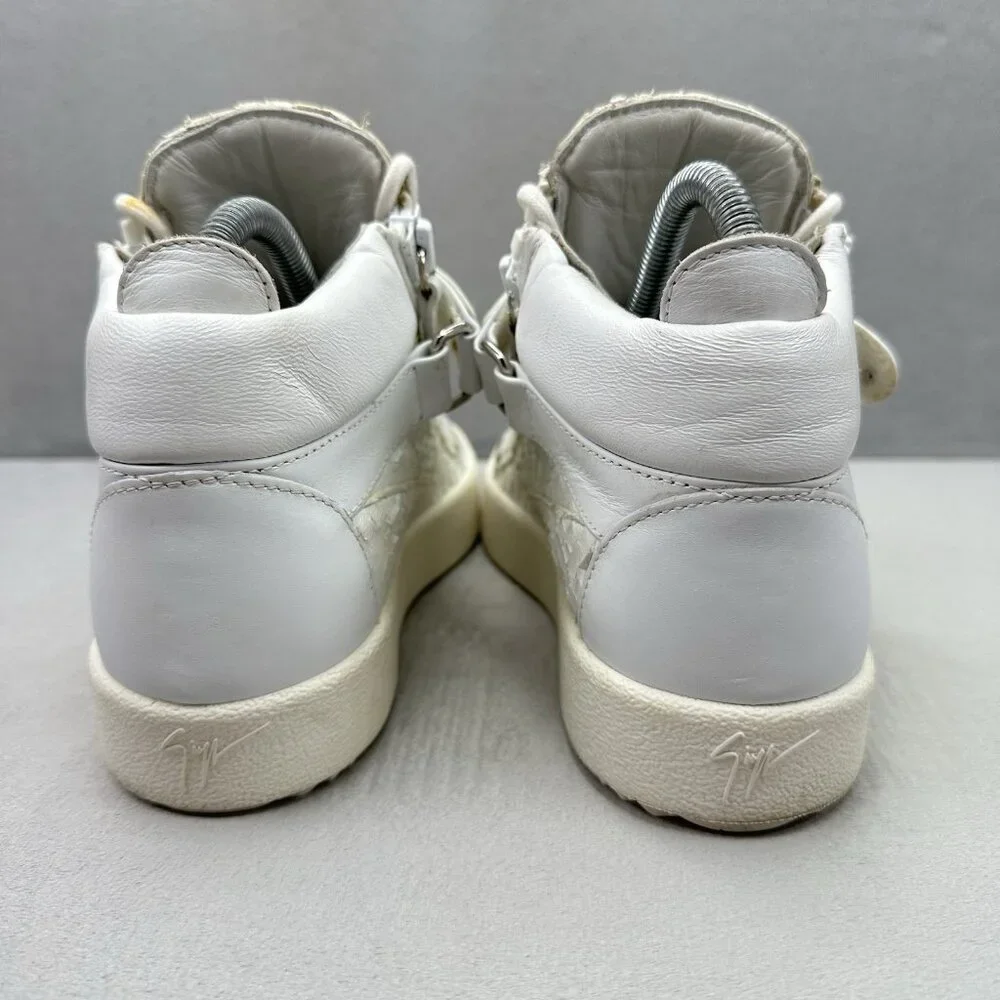 Giuseppe Zanotti May London Womens Size‎ 7.5 (EU 37) Shoes White Python Leather